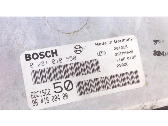 Блок управления двигателя 9641608480, 0281010550   Citroen Xsara