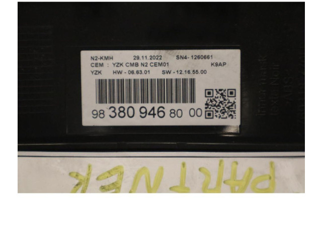 Панель приборов 9838094680 Peugeot Partner III