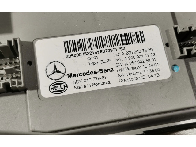 Řídící jednotka A2059007539, A2059011703 Mercedes-Benz C AMG W205 2015