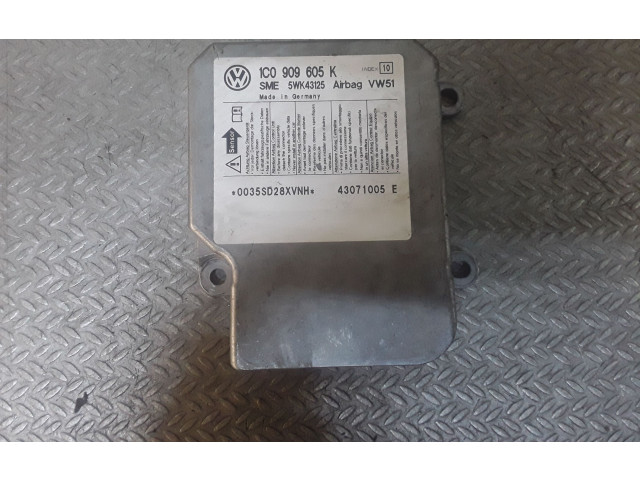 Блок подушек безопасности 1C0909605K Skoda Fabia Mk2 (5J)