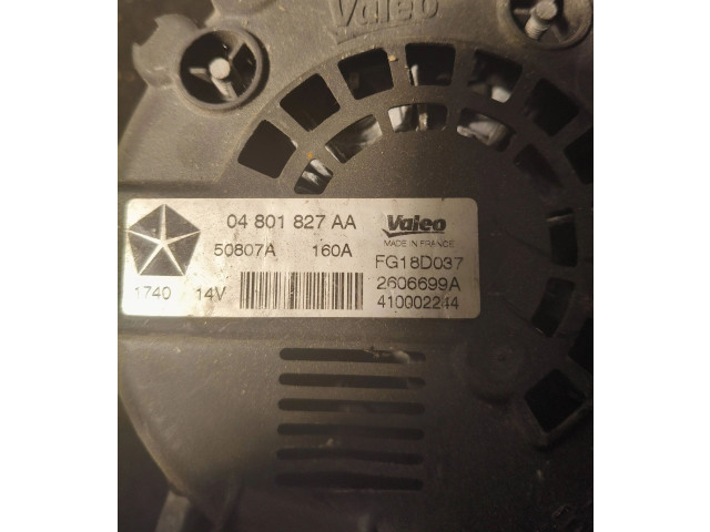 Генератор 04801827AA, 2606699A   Jeep Patriot 2.0     