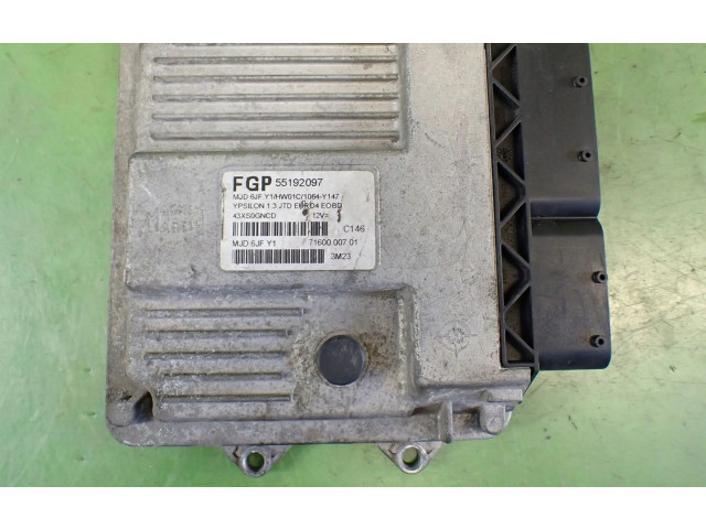 Блок управления двигателем Блок управления 55192097 Lancia Ypsilon