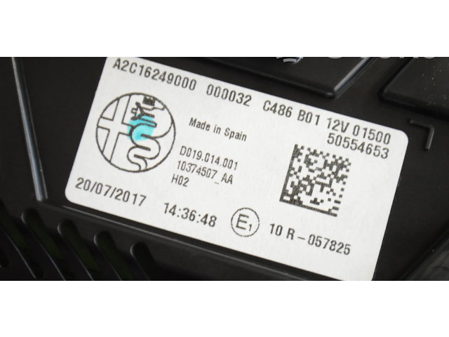 Přístrojová deska Alfa Romeo Stelvio 2017 A2C16249000, 000032