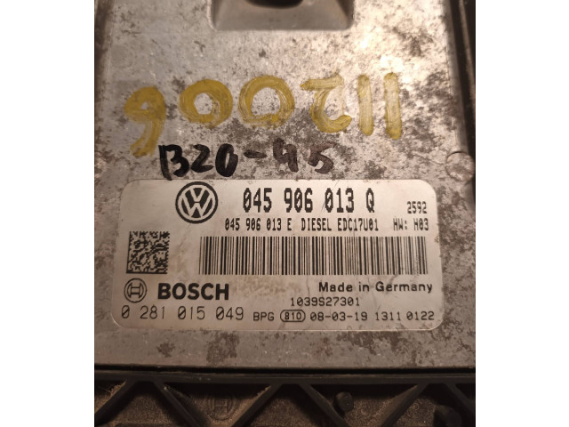 Блок управления двигателя 045906013Q, 0281015049   Skoda Fabia Mk2 (5J)