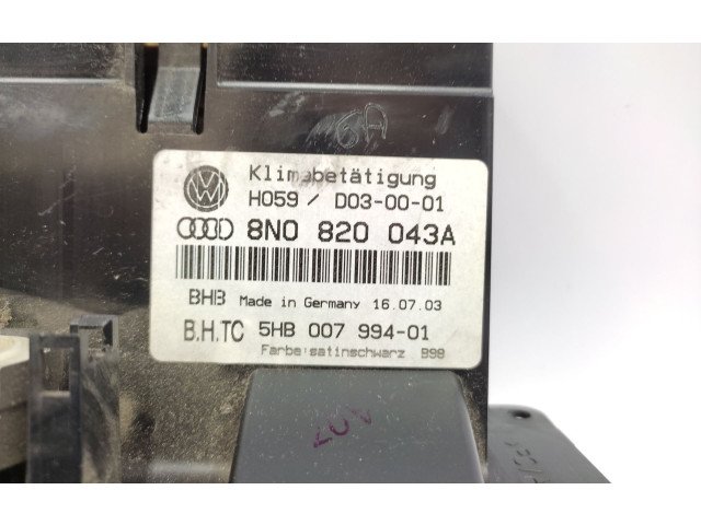 Блок управления климат-контролем 8N0820043A   Audi TT Mk1