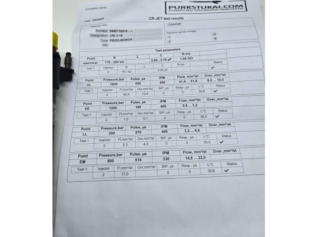 Форсунка 31272690, 101221    Volvo V70   