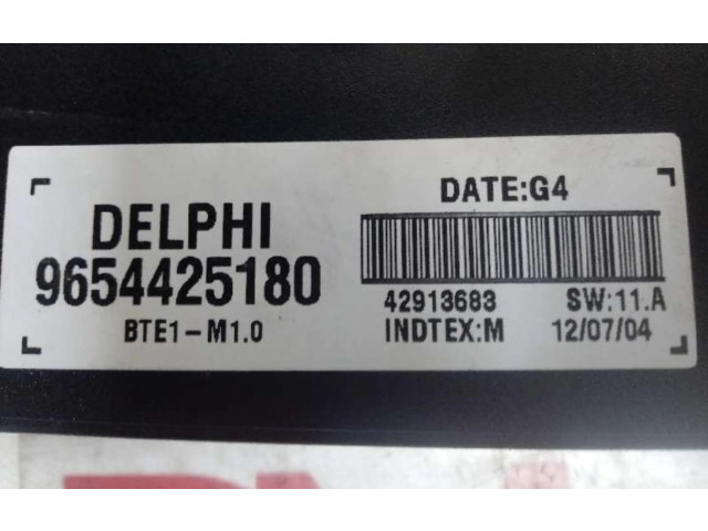 Řídící jednotka 9654425180   Peugeot 307 CC 