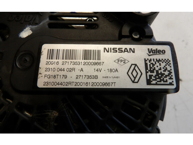 Генератор 231004402R Renault Clio V