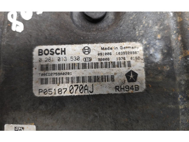 Řídící jednotka P05187070AJ, 0281013530   Chrysler Voyager 2010
