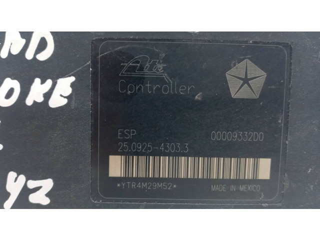 Блок АБС 00009332D0, 25092543033 Jeep Grand Cherokee (WK) 2005-2010 года