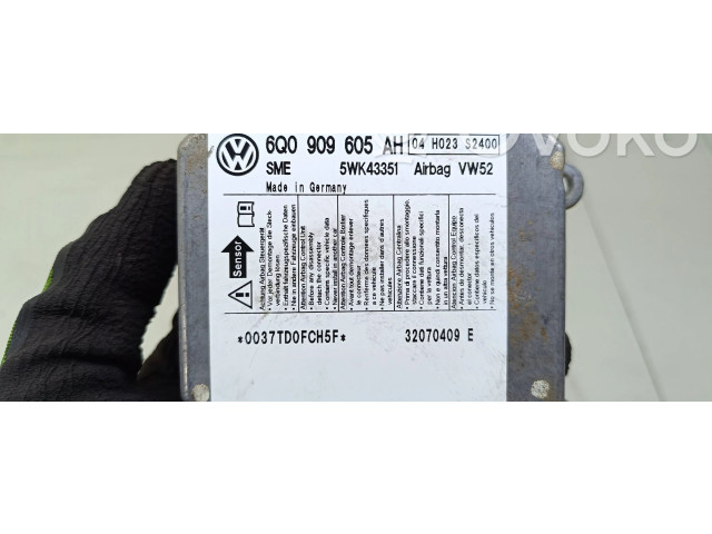 Блок подушек безопасности 6Q0909605AH, 5WK43351 Volkswagen Caddy