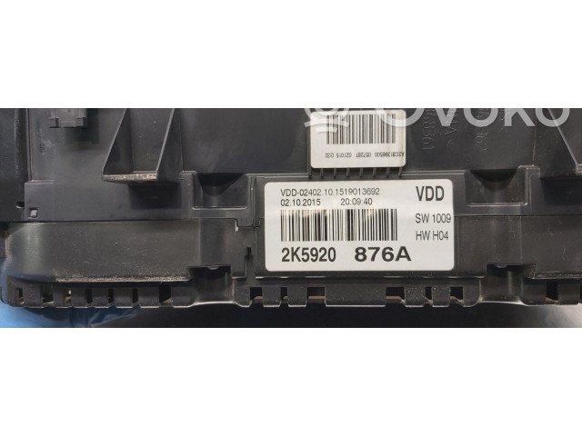 Панель приборов 2K5920876A   Volkswagen Caddy       
