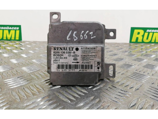 Блок подушек безопасности 8200136038B Renault Clio II