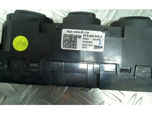 Блок управления климат-контролем 6V0820045, 6V0820045   Skoda Fabia Mk3 (NJ)