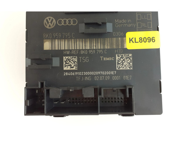 Блок управления дверью 8K0959795C, KL8096   Audi Q5 SQ5