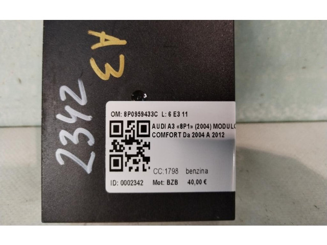 Блок комфорта 8P0959433C, 8P0959433C Audi A3 S3 8P