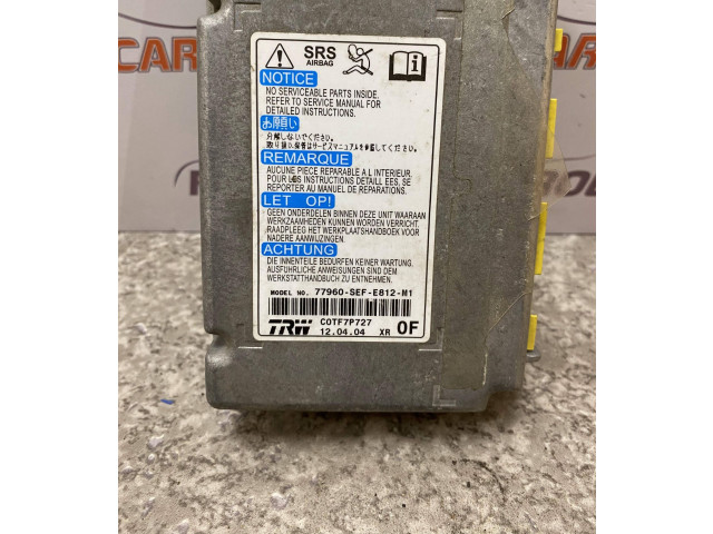 Блок подушек безопасности 77960SEF Honda Accord