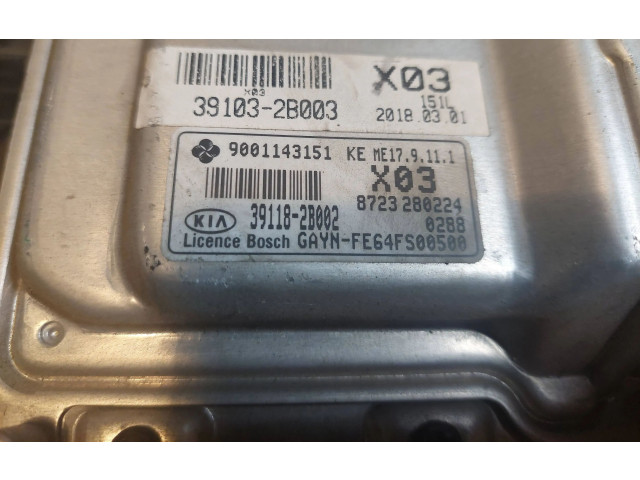 Блок управления двигателем Блок управления 39118-2B002, 8723280224 KIA Venga