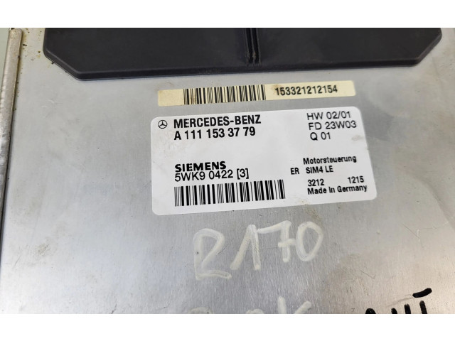 Řídící jednotka A1111533779, 1708201726 Mercedes-Benz SLK R170 2003