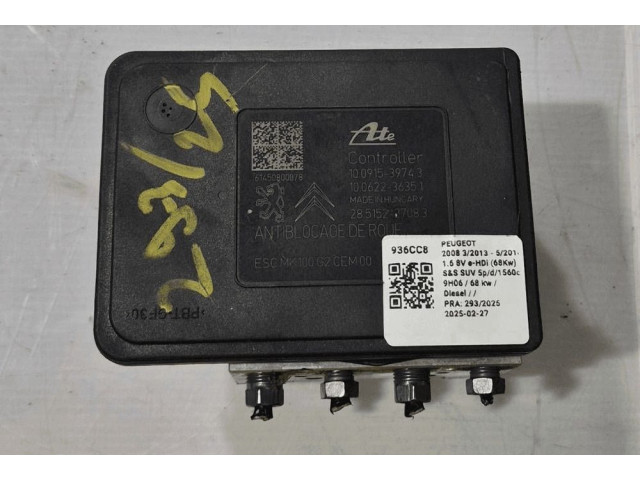 Блок АБС 1617387780 Peugeot 2008 I 2013 - 2019 года