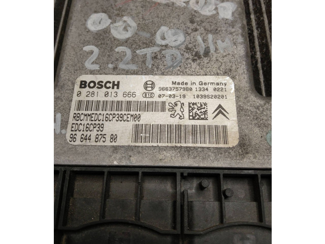 Блок управления двигателя 9664487580, 9663757980 Mitsubishi Outlander