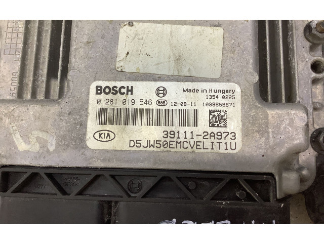 Блок управления двигателя 0281019546, 391112A973   KIA Ceed