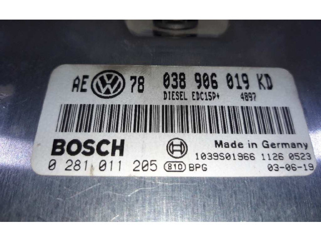 Řídící jednotka 038906019KD, 0281011205 Volkswagen Passat Alltrack 2003