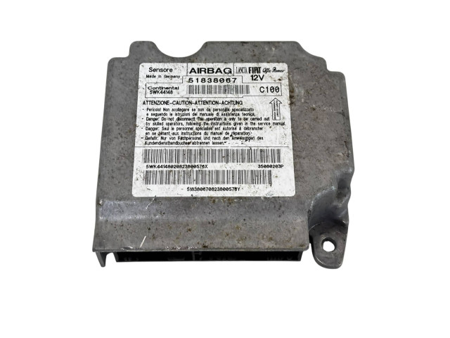 Блок подушек безопасности 51838067, 35080203P   Fiat Punto (199)