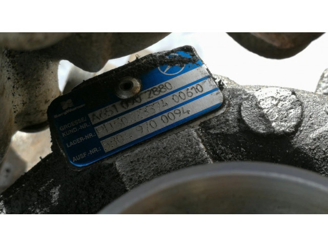 Turbodmychadlo Турбина A6510906180, 10009700076 Mercedes-Benz E C207 W207 2.1