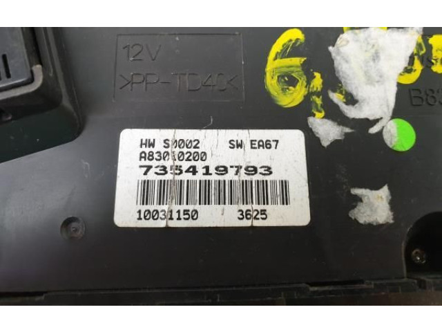 Блок управления климат-контролем 735447949, A83014000 Fiat Grande Punto