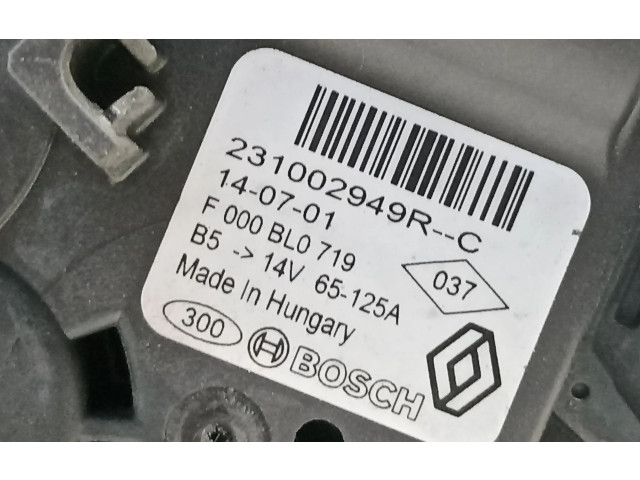 Генератор 231002949R Dacia Dokker