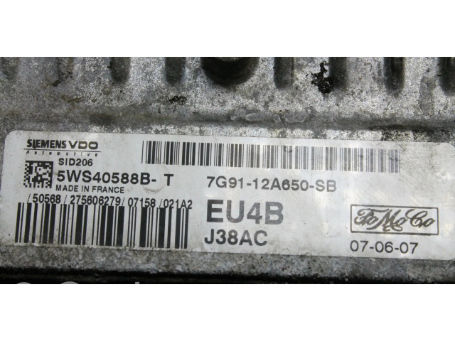 Блок управления двигателя 7G9112A650SB Ford Galaxy