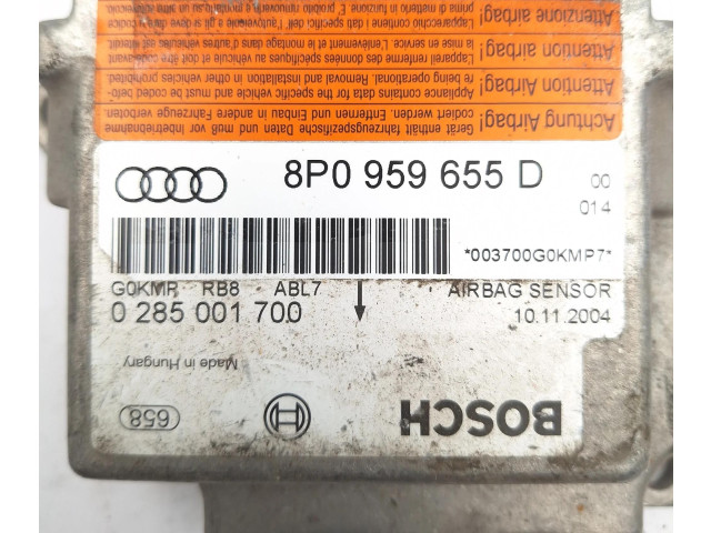 Блок подушек безопасности 8P0959655D, 0285001700   Audi A3 S3 8P