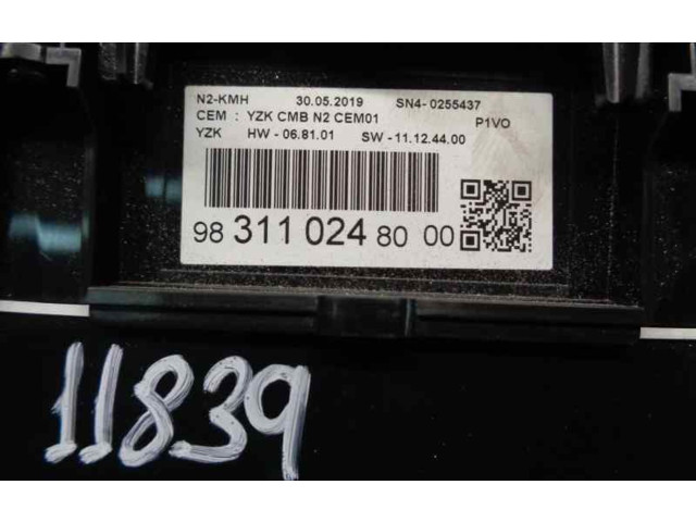 Панель приборов 9831102480   Opel Combo E       