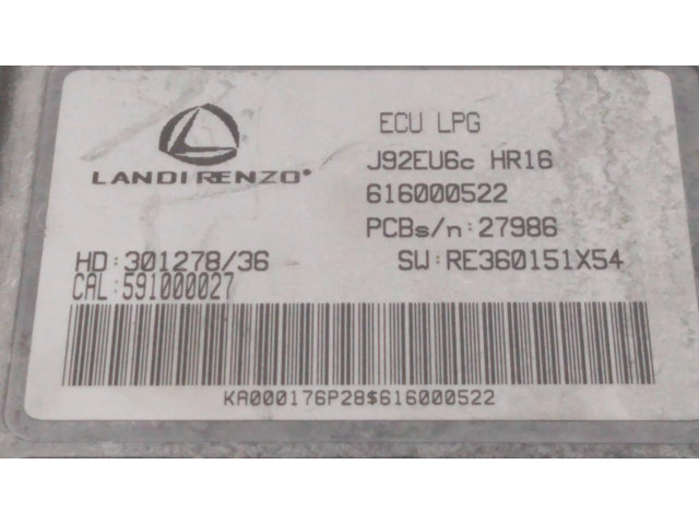 Блок управления 616000522, E2-A1-20-1   Dacia Dokker