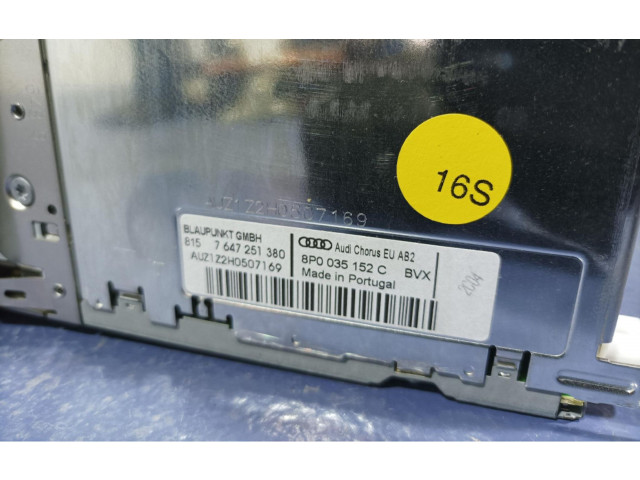 Радио/ проигрыватель CD/DVD / навигация 8P0035152C, 8P0035152C Audi A3 S3 A3 Sportback 8P для двигателя CAXC