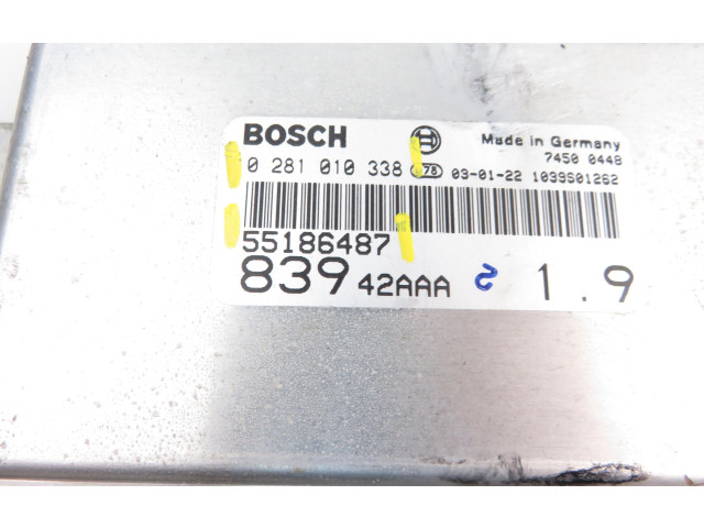 Řídící jednotka 0281010338, 55186487   Lancia Lybra 2002