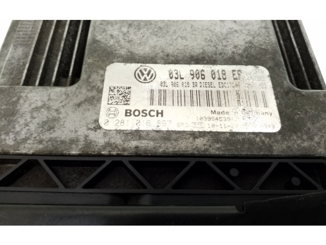 Блок управления двигателя 03L906018EF   Skoda Superb B6 (3T)