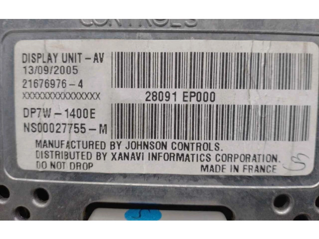 Экран дисплея вверх 28091EP000   Nissan Navara       