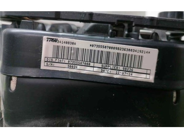 Подушка безопасности водителя 34140830A, 07355507000 Opel Combo D