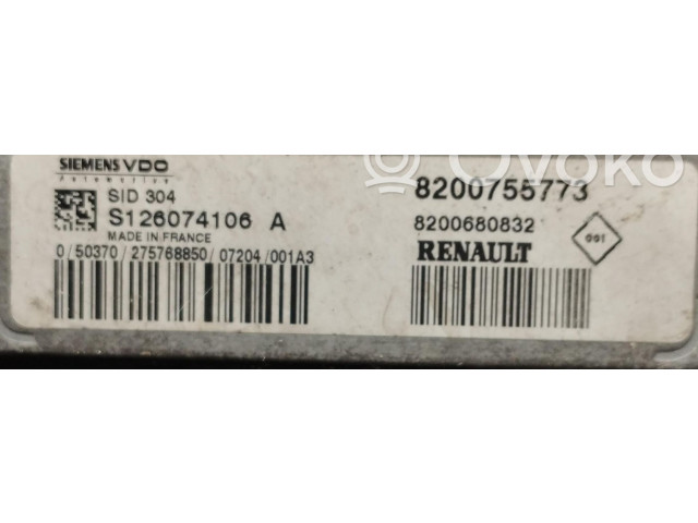 Комплект блоков управления 8200755773, 8200755773   Renault Clio III