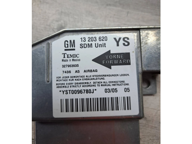 Блок подушек безопасности 327963935, YST0096780J Opel Meriva A