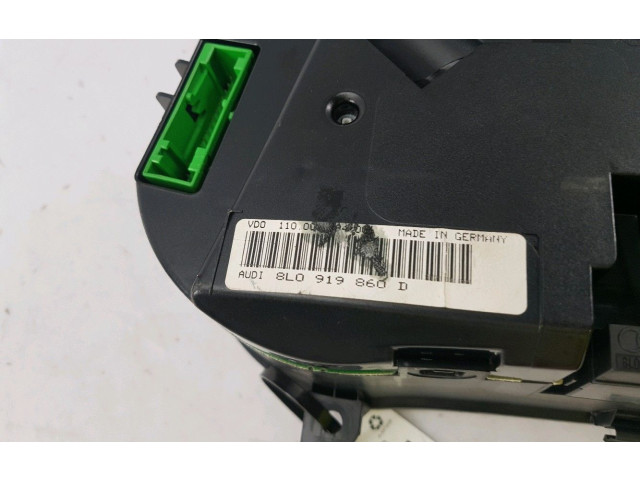 Спидометр (приборный щиток) 8L0919930EX, W0-6011G   Audi A3 S3 8L