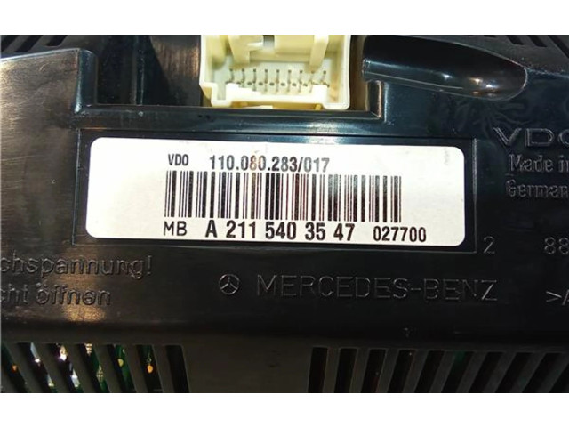Přístrojová deska Mercedes-Benz E AMG W211 2004 A2115403547, 110080283
