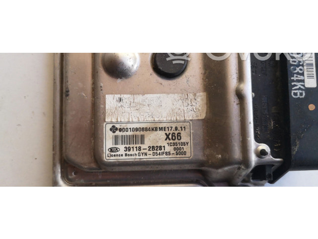 Řídící jednotka 39118-2B281-, 39118-2B281 9001090684KB ME17.9.11   KIA Venga 2010