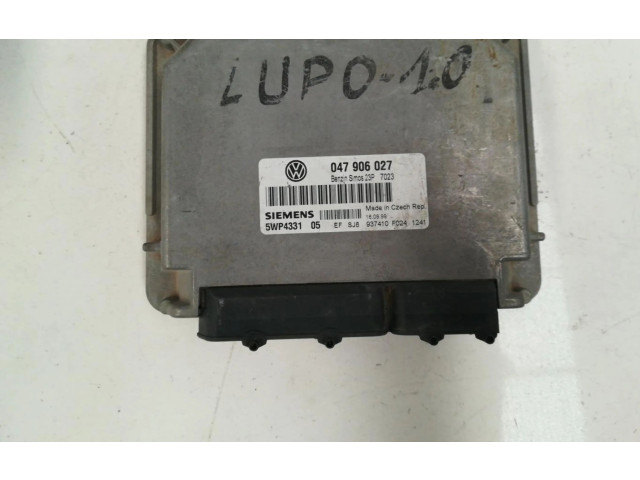 Блок управления двигателем Блок управления 047906027   Volkswagen Lupo