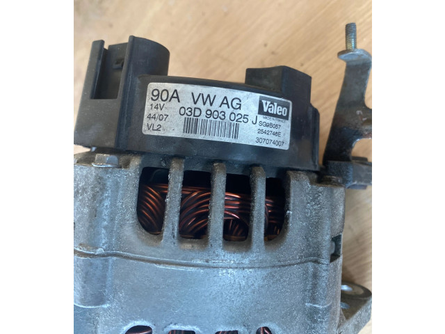 Генератор 03D903025J, 307074007   Skoda Fabia Mk2 (5J)   для двигателя BZG