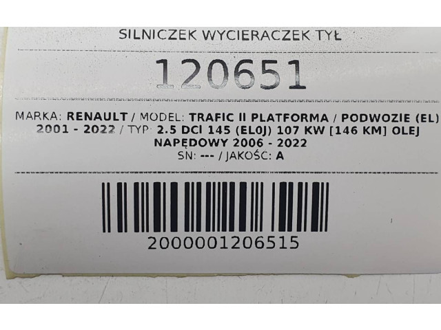 Моторчик заднего дворника     Renault Trafic II (X83)