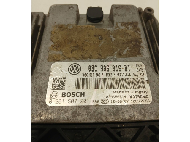 Блок управления двигателя 03C906016BT, 0261S07201   Volkswagen Jetta VI