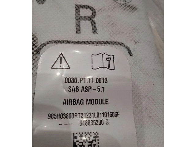 Подушка безопасности в сиденье 648835200G Dacia Sandero III